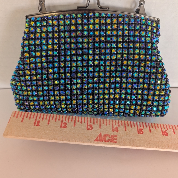 Green Multicolor Iridescent  Mini Beaded Women\'s Bag